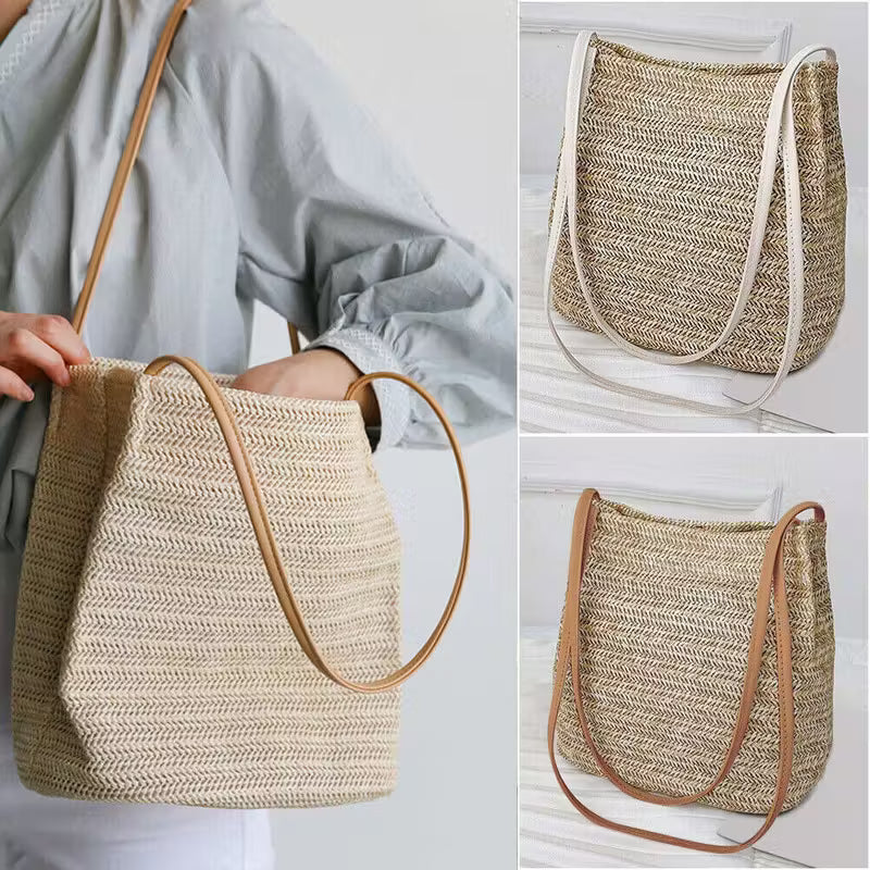 Chic Summer Straw Woven Handbag for Women FAR0037