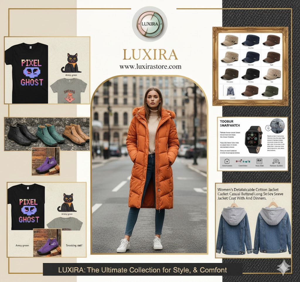 LUXIRA: Your Ultimate Destination for Fashion, Footwear, Tech & Headwear - The Must-Have Collection!