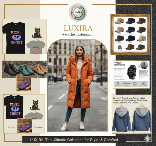 LUXIRA: Your Ultimate Destination for Fashion, Footwear, Tech & Headwear - The Must-Have Collection!