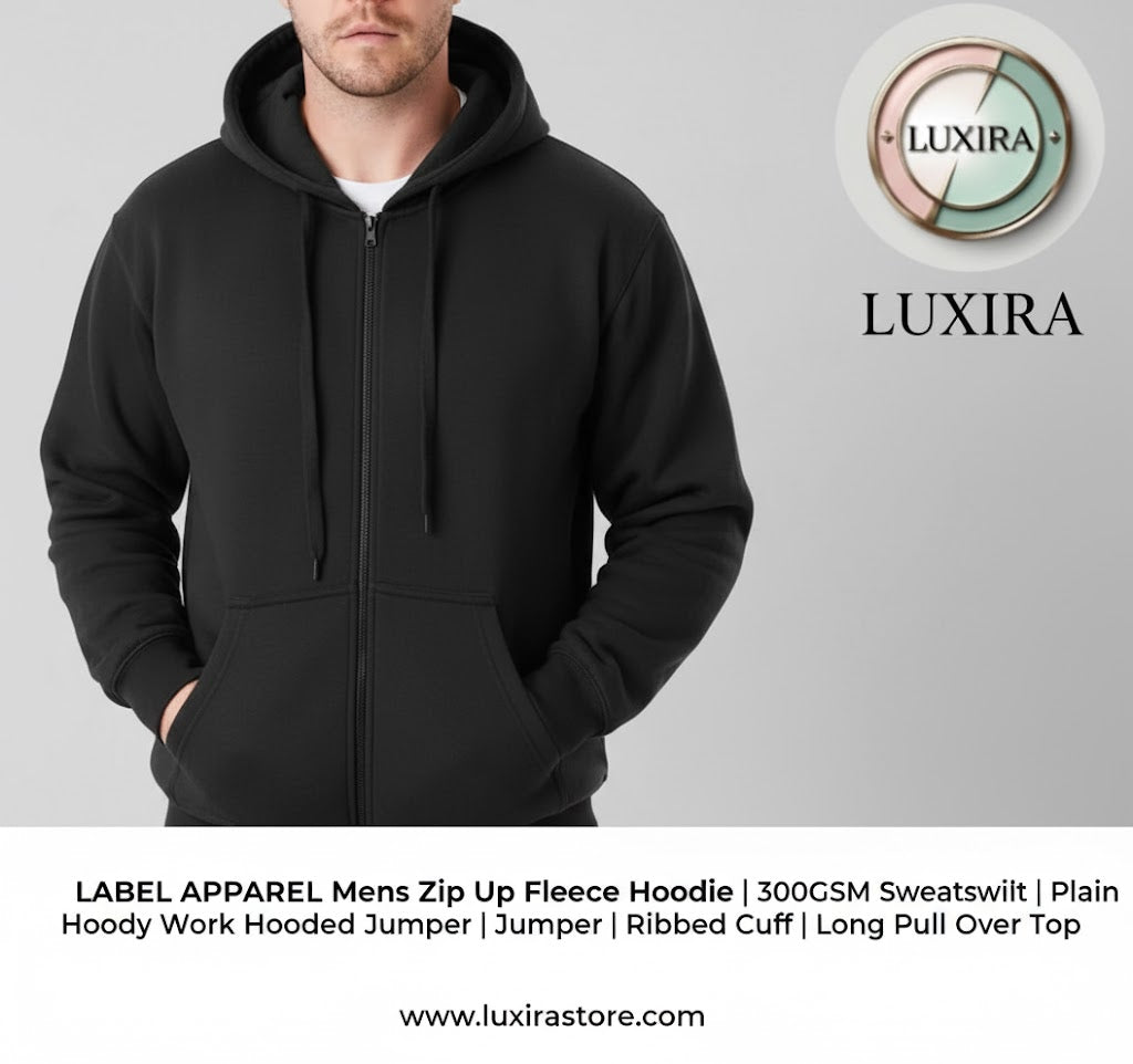 The Cold Weather MVP: Introducing LUXIRA's Essential Zip-Up Fleece Hoodie