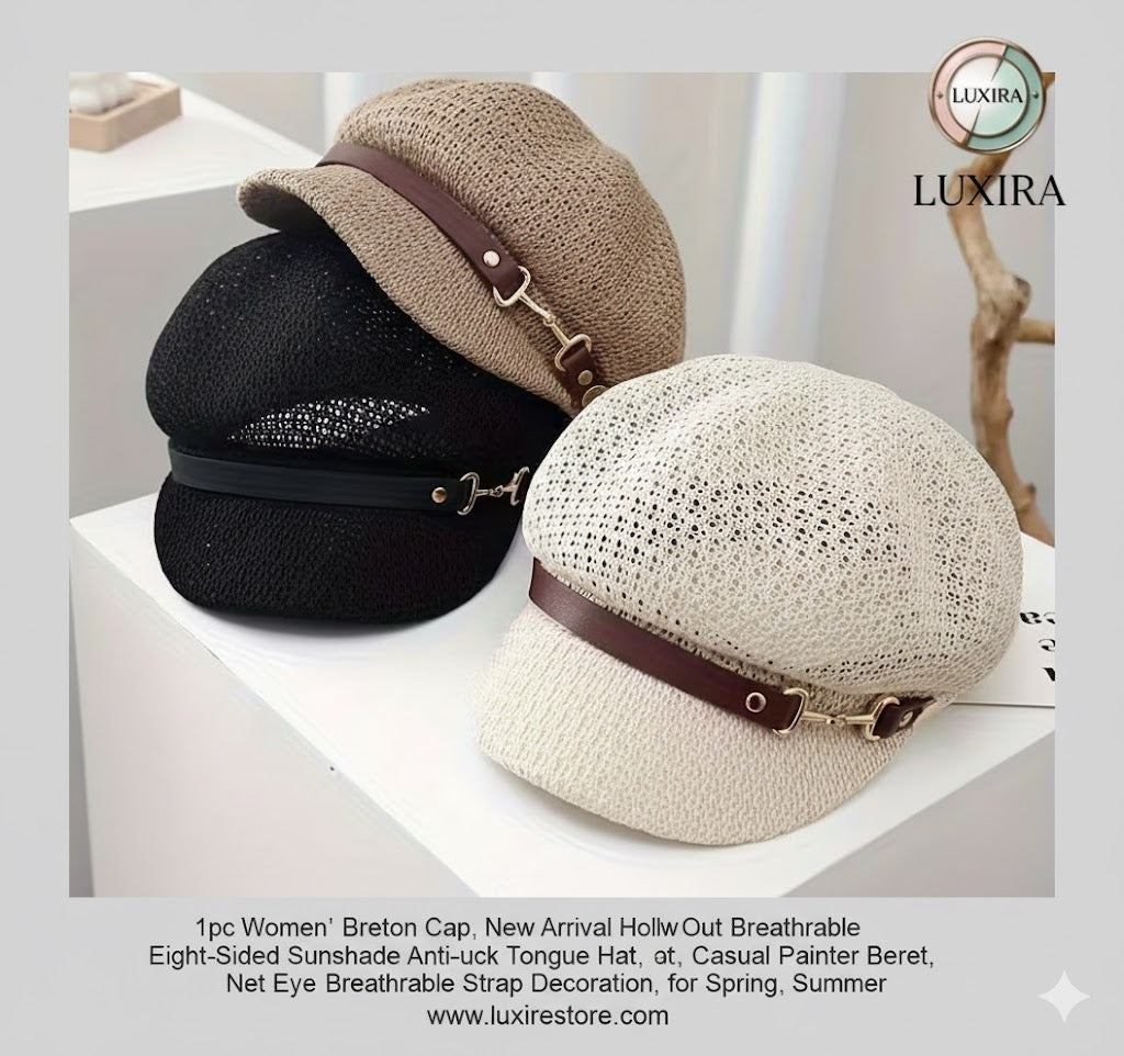 Lightweight Chic: Discover the LUXIRA Breton Net Eye Cap for Spring & Summer