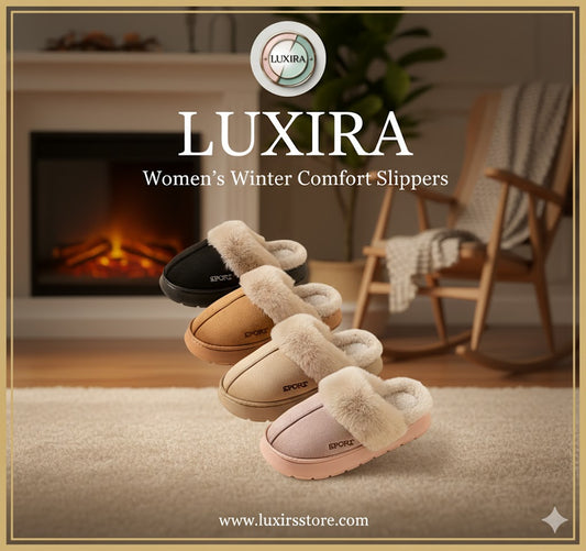 Cozy Up: LUXIRA Women's Winter Comfort Slippers
