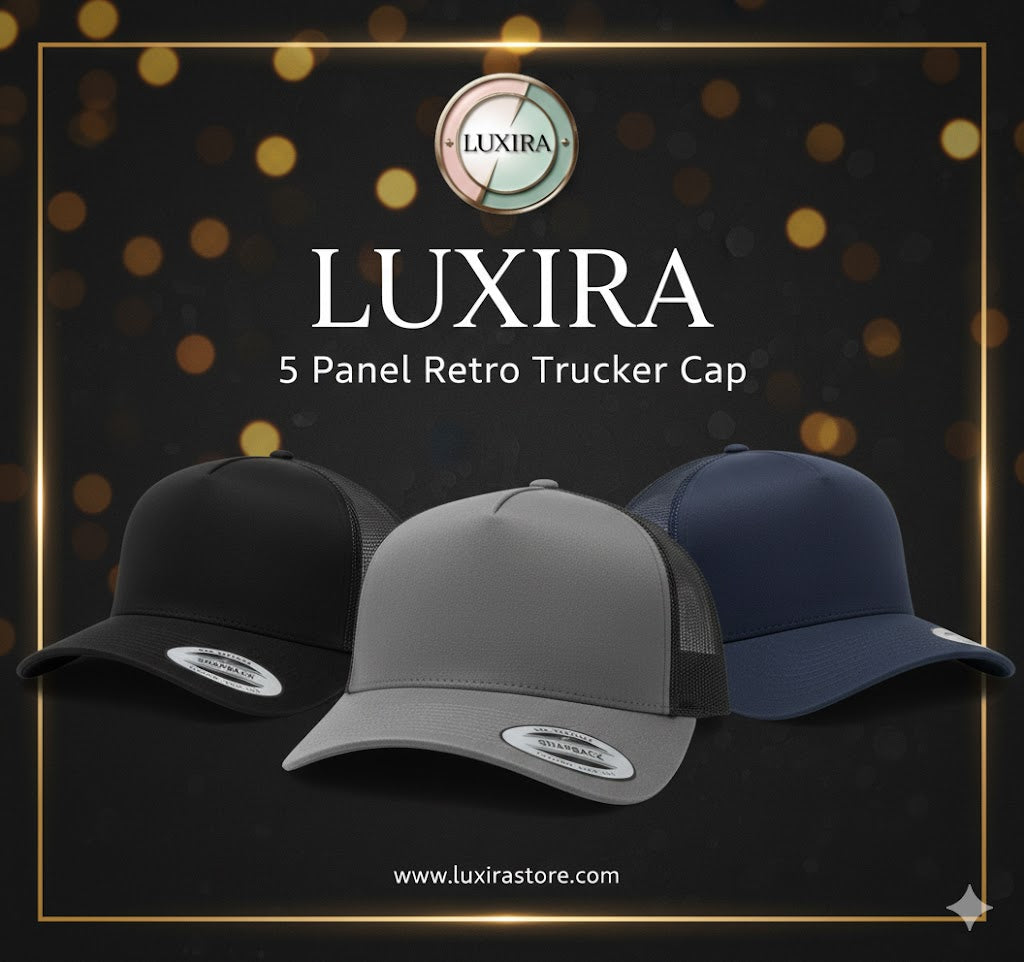The New Classic: Unveiling the Luxira 5 Panel Retro Trucker Cap