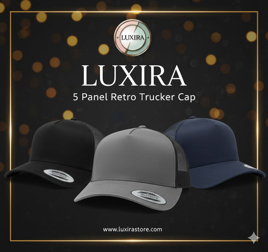 The New Classic: Unveiling the Luxira 5 Panel Retro Trucker Cap