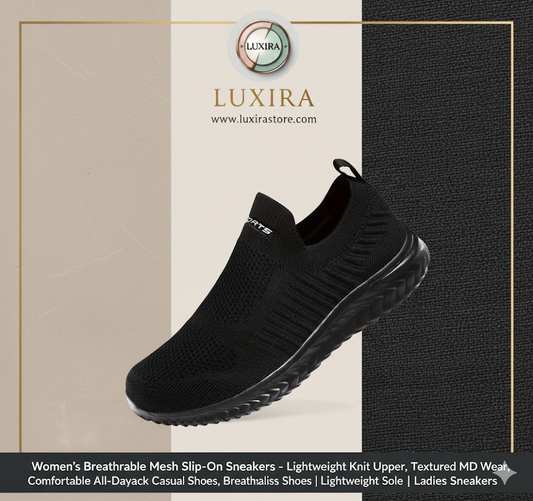 Step Into Comfort: Introducing the LUXIRA Breathable Mesh Slip-On Sneaker