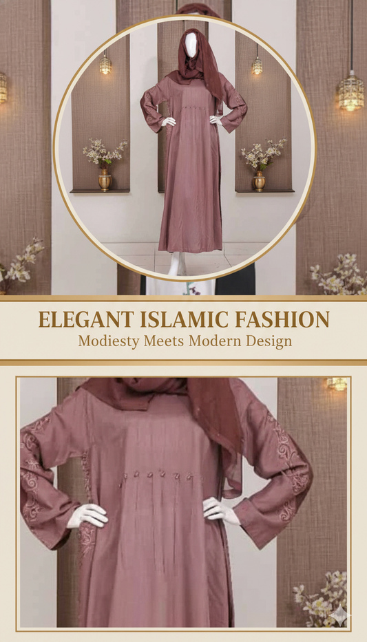 Elegant Islamic Abaya | Modest Fashion Dress | Luxira Store