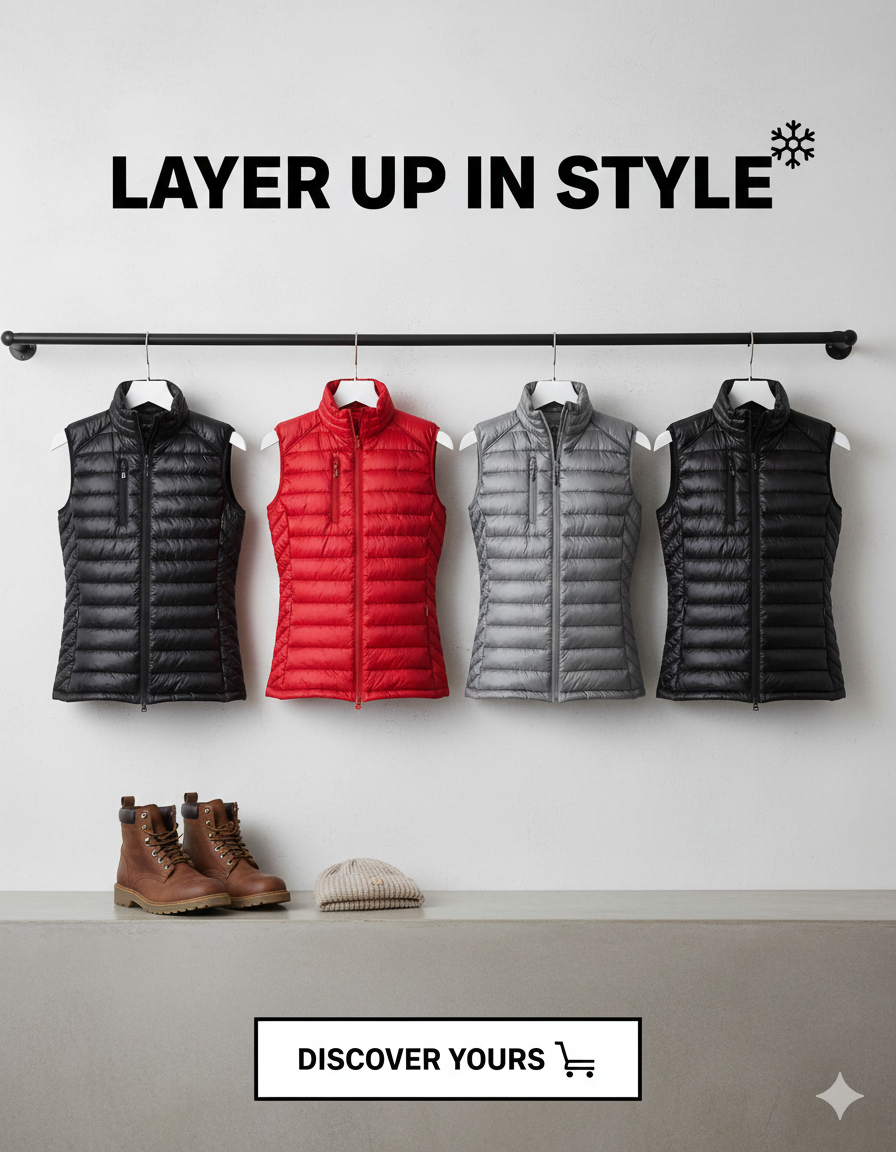 Layer Up in Style: Men's Lightweight Puffer Vests Collection | Core Insulation & Versatile Outerwear | Luxira Store