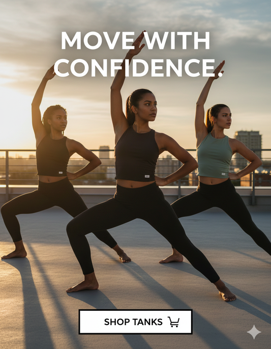 MOVE WITH CONFIDENCE: Women's Cropped Tank Tops & High-Waisted Leggings | Performance Activewear | Luxira Store