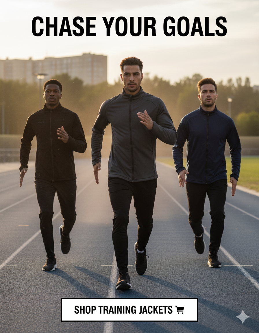 CHASE YOUR GOALS: Men's Performance Running Jackets & Training Apparel | Windproof & Stylish | Luxir Store