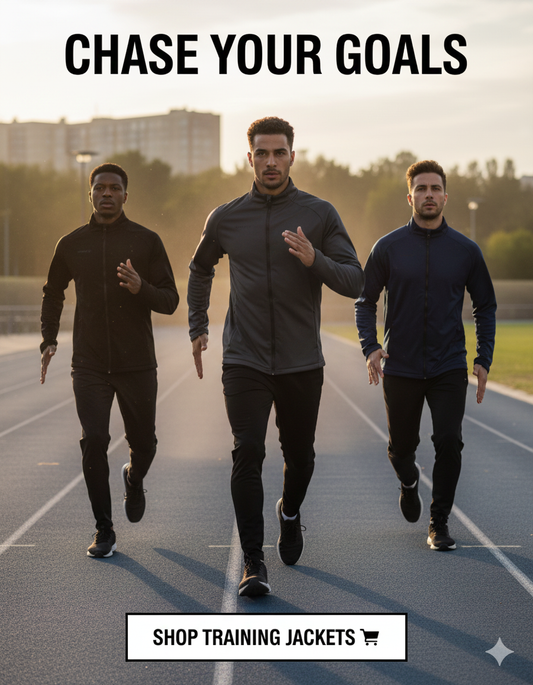 CHASE YOUR GOALS: Men's Performance Running Jackets & Training Apparel | Windproof & Stylish | Luxir Store