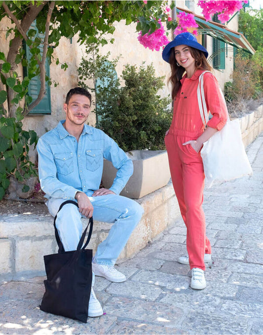 Guildford Cotton Shopper/Tote Shoulder Bag FAR0097