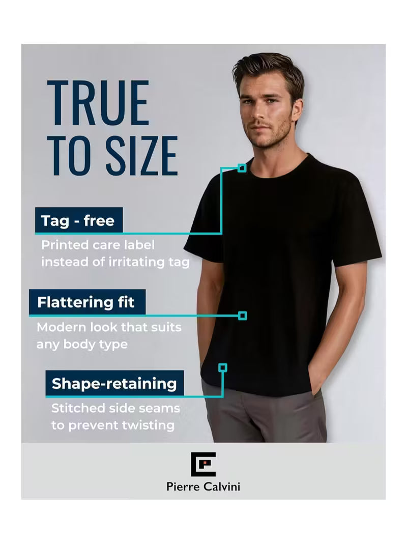 Men's Cotton crew neck T-Shirts(Pack of 5) FAR0040