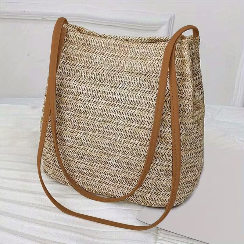 Chic Summer Straw Woven Handbag for Women FAR0037