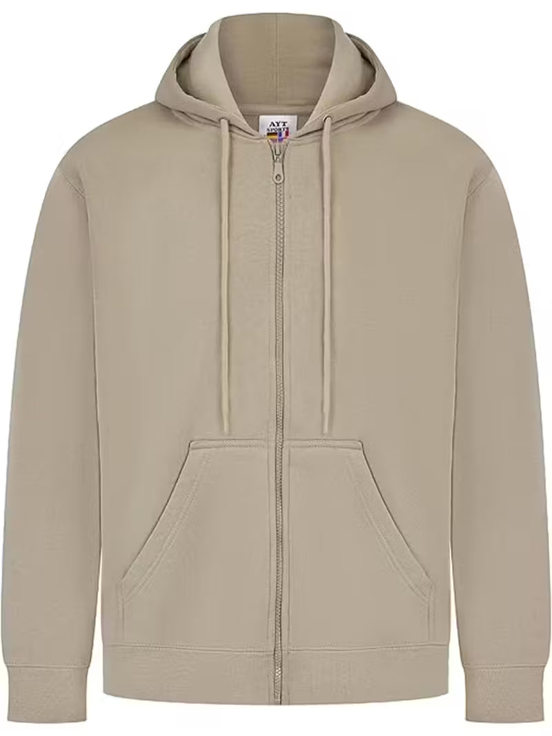 LABEL APPAREL Mens Zip Up Fleece Hoodie FAR0034