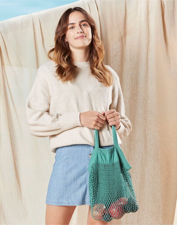 Organic Cotton Mini Mesh Grocery Bag WAH0222