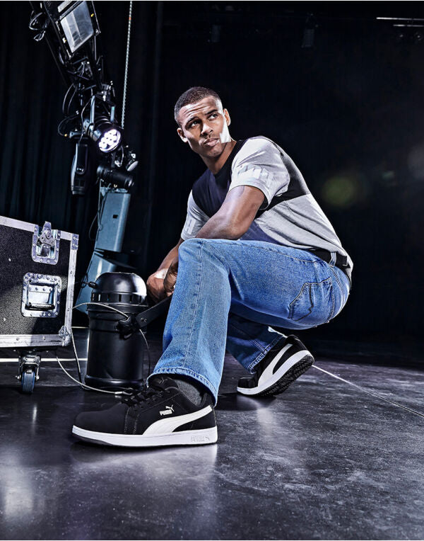 Iconic Suede Black Low S1PL ESD WAH0064