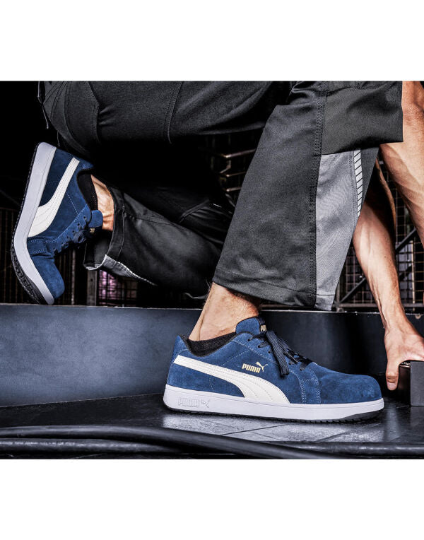 Iconic Suede Navy Low S1PL ESD WAH0067