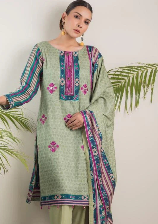 Sahil Embroided Lawn 3 Piece Suit WAH0028