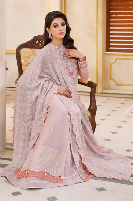 Xenia Embroidered Chiffon 3-Piece Suit  WAH0004