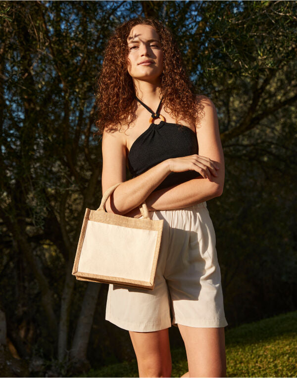 Cotton Pocket Jute Gift Bag WAH0199