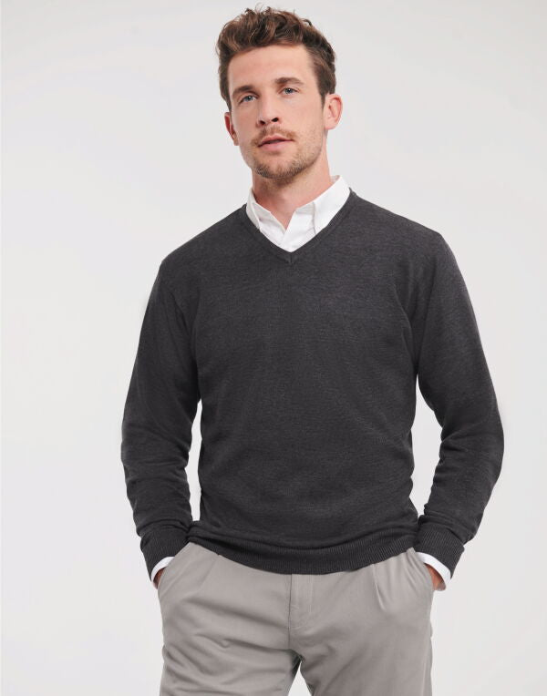 Men's V-Neck Knitted Pullover FAR0052