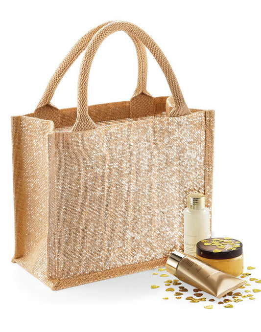 Shimmer Jute Mini Gift Bag WAH0239