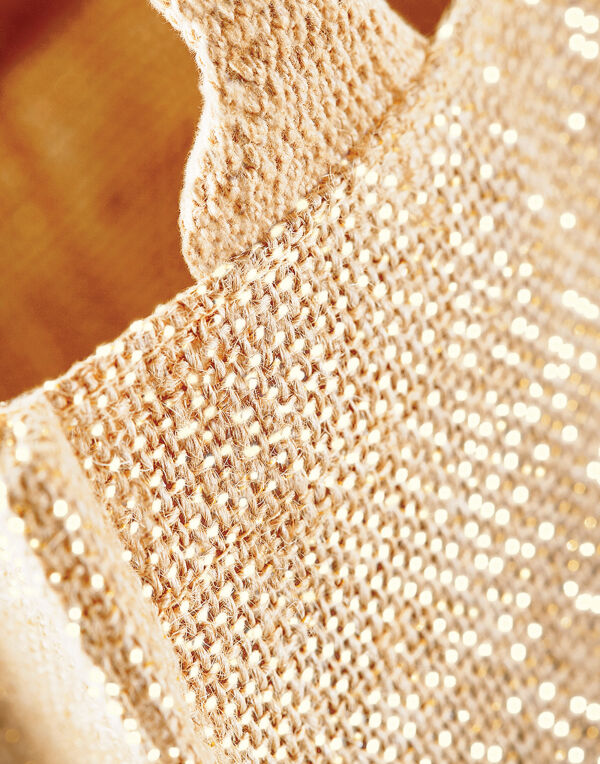 Shimmer Jute Mini Gift Bag WAH0239