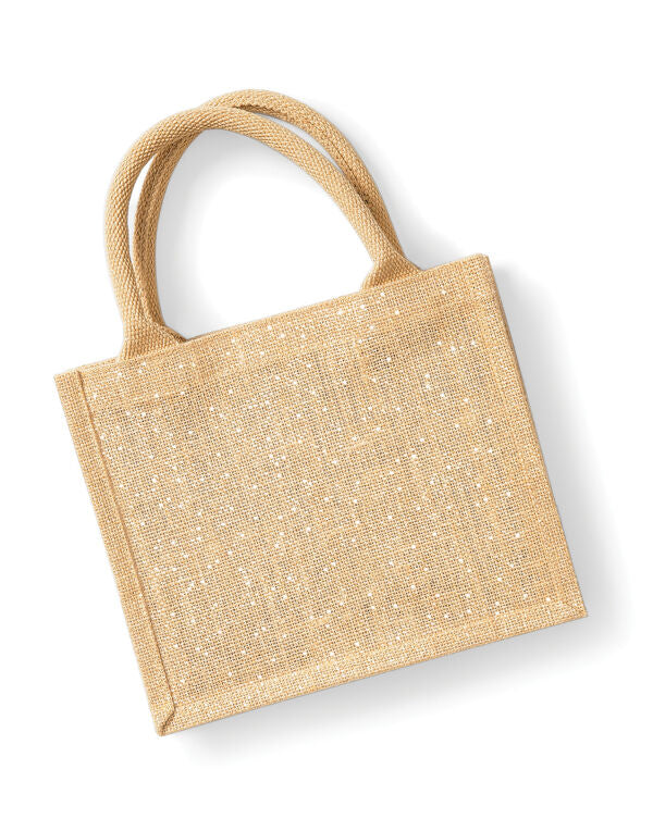 Shimmer Jute Mini Gift Bag WAH0239