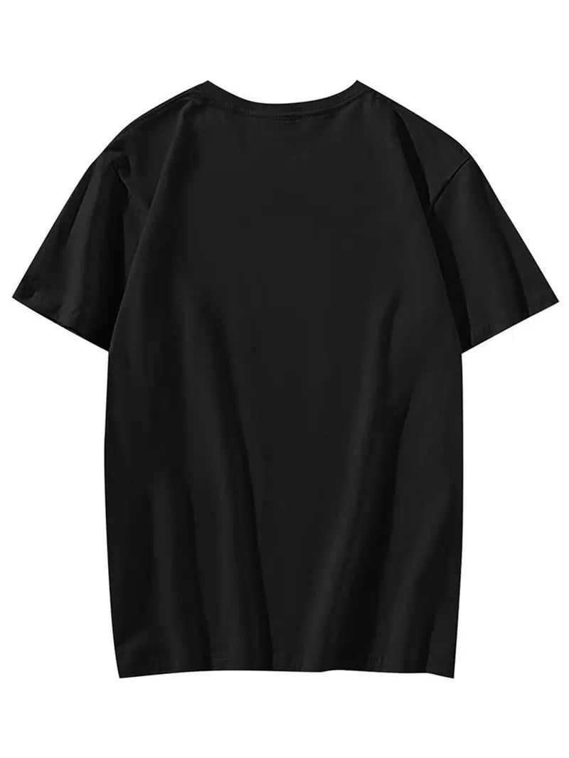 Men's Retro Pixel Graphic cotton T-Shirt with Colorful Spectrum Print LUX0012