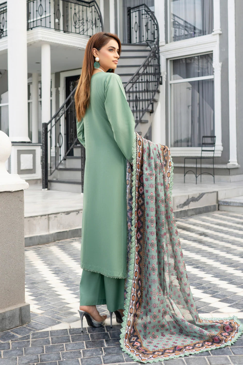 Munira Designer Embroidered Cotton Chikankari Suit FAR0005