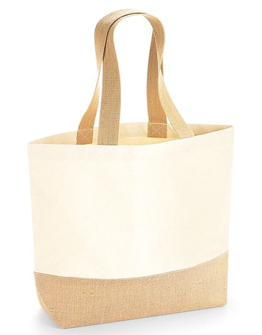 Jute Base Canvas Tote WAH0205