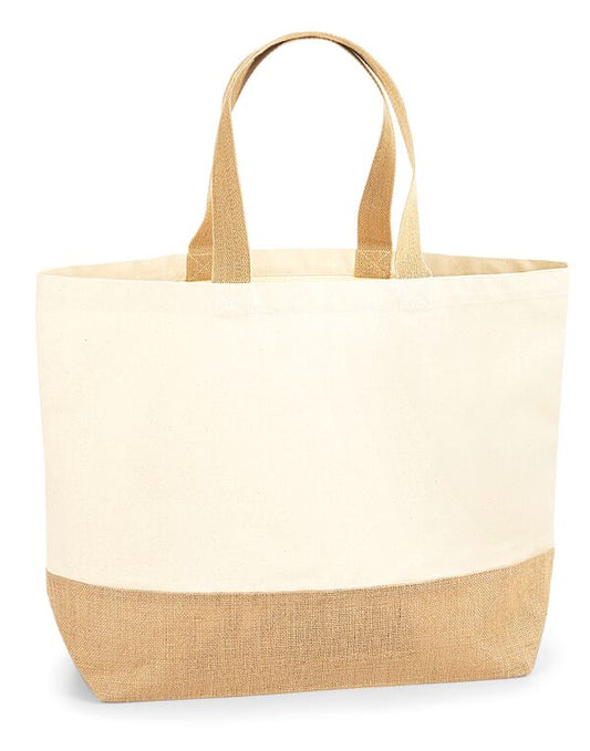 Jute Base Canvas Tote XL WAH0217