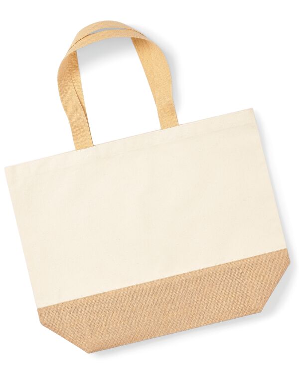 Jute Base Canvas Tote XL WAH0217