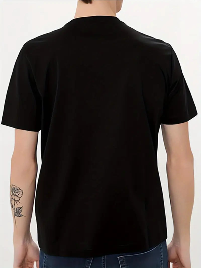 Cute Geometric Panda Pattern Printed T-shirt LUX0009