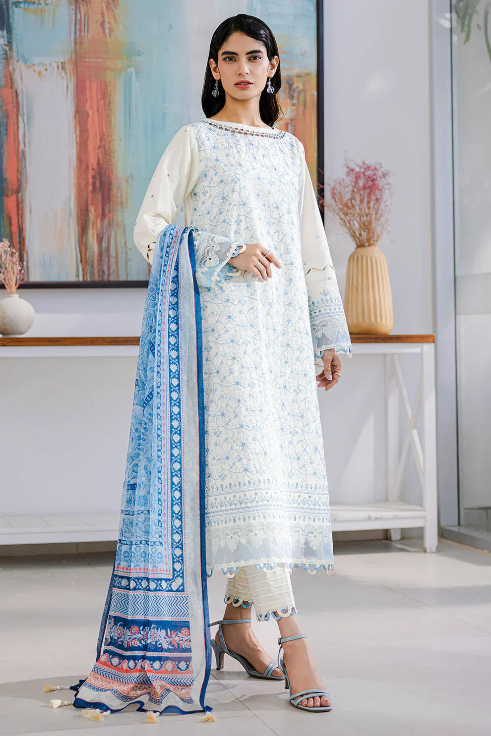 Zellbury Embroidered Lawn Suit FAR0018