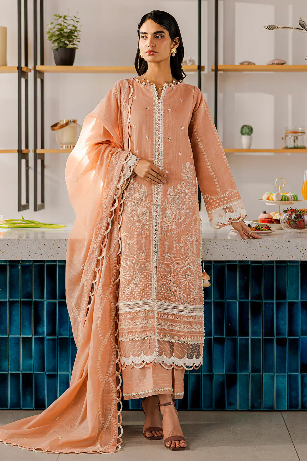 Zellbury Embroidered Lawn Suit FAR0019