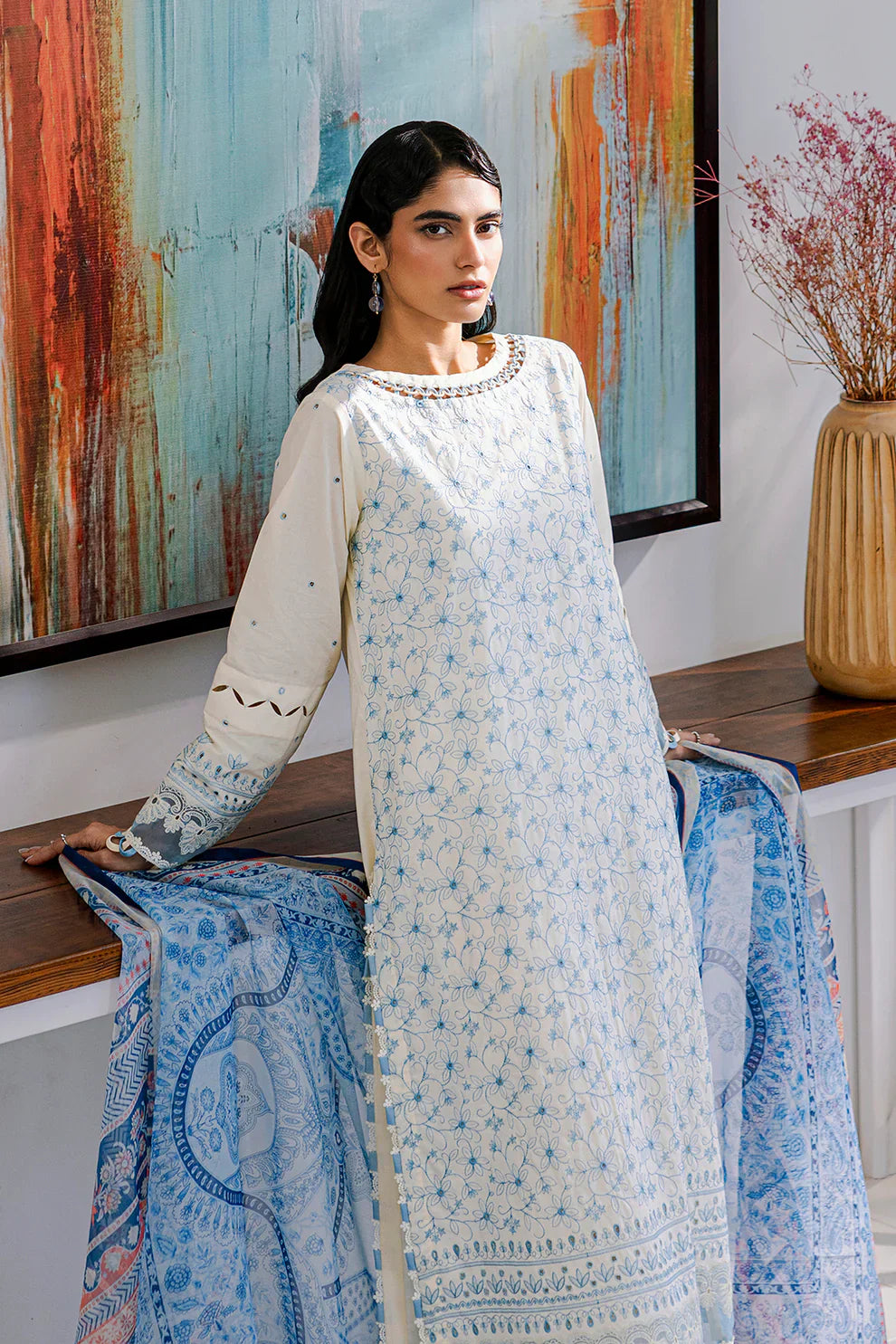 Zellbury Embroidered Lawn Suit FAR0018